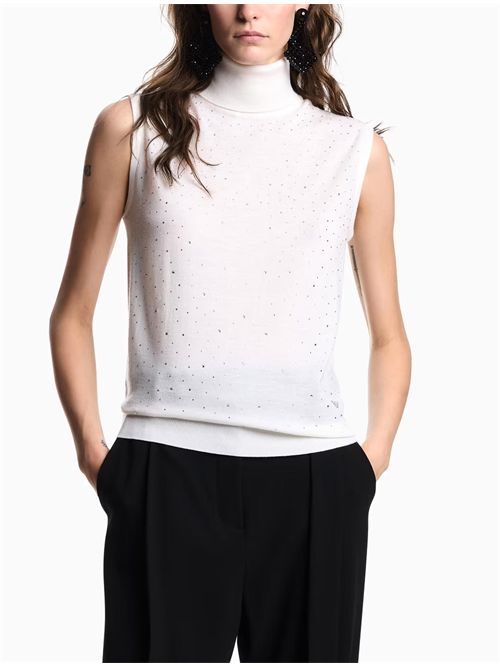 Top con strass Emporio Armani | EW002686AF19176F0015